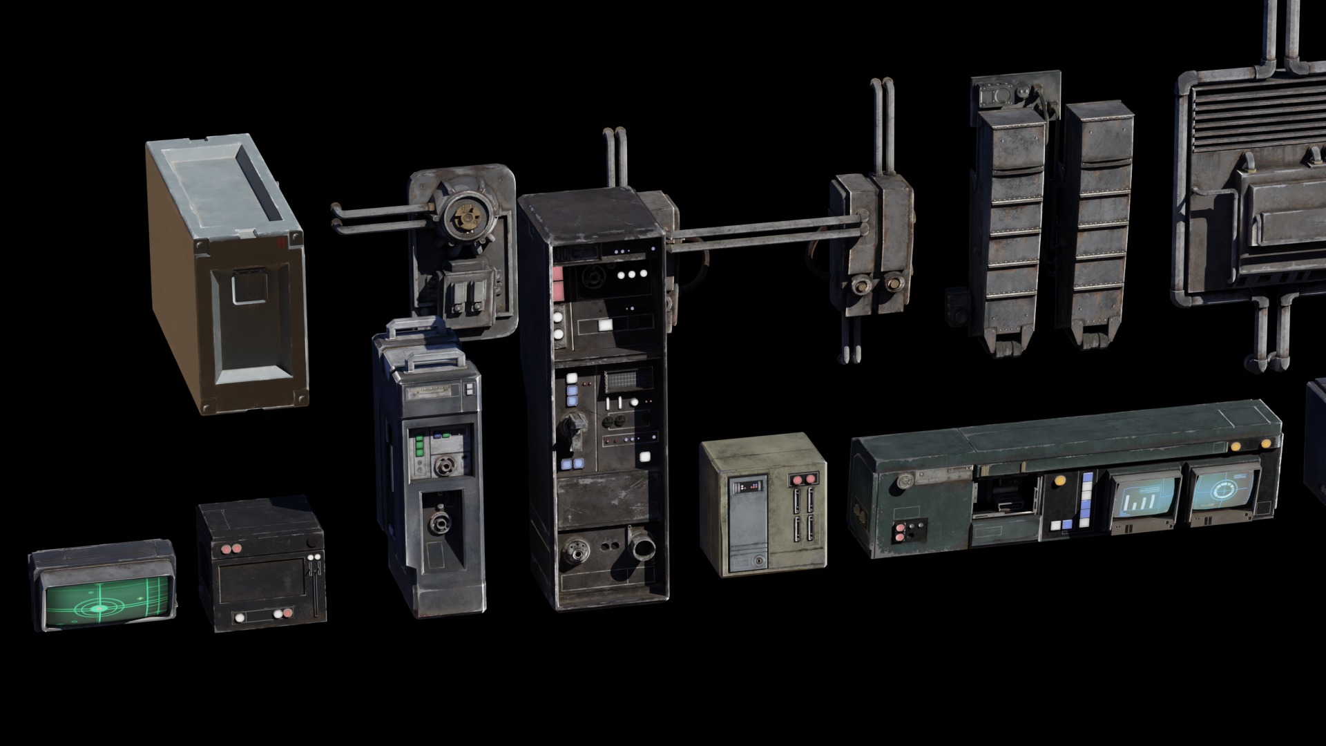 Star Wars Kitbash Low-poly 3D model_1