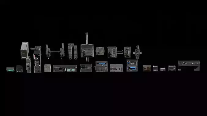 Star Wars Kitbash Low-poly 3D model