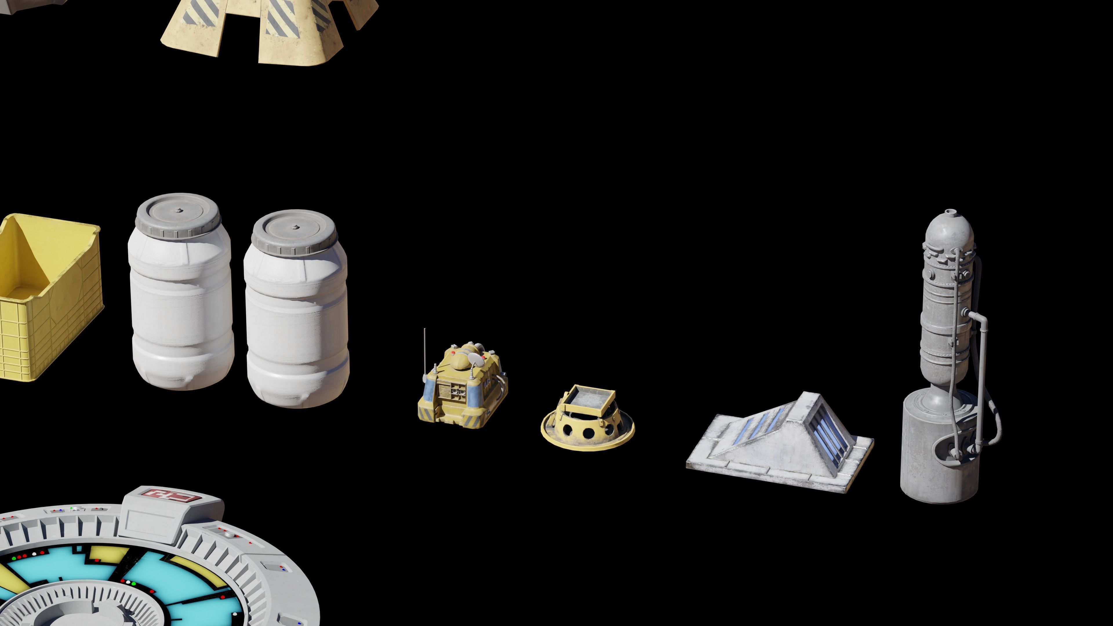 Star Wars Galactic Republic Kitbash Low-poly 3D model_12