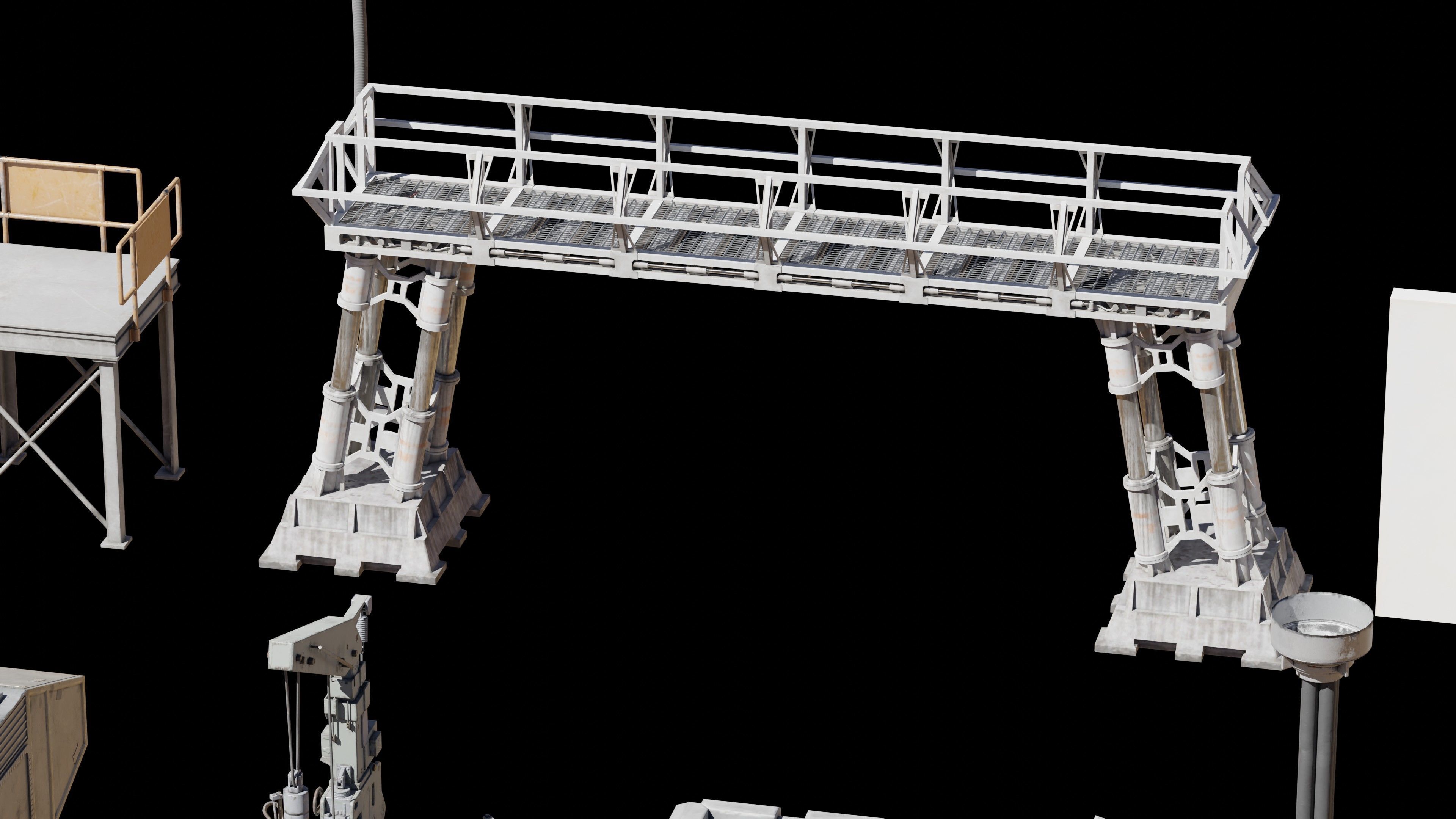 Star Wars Galactic Republic Kitbash Low-poly 3D model_16