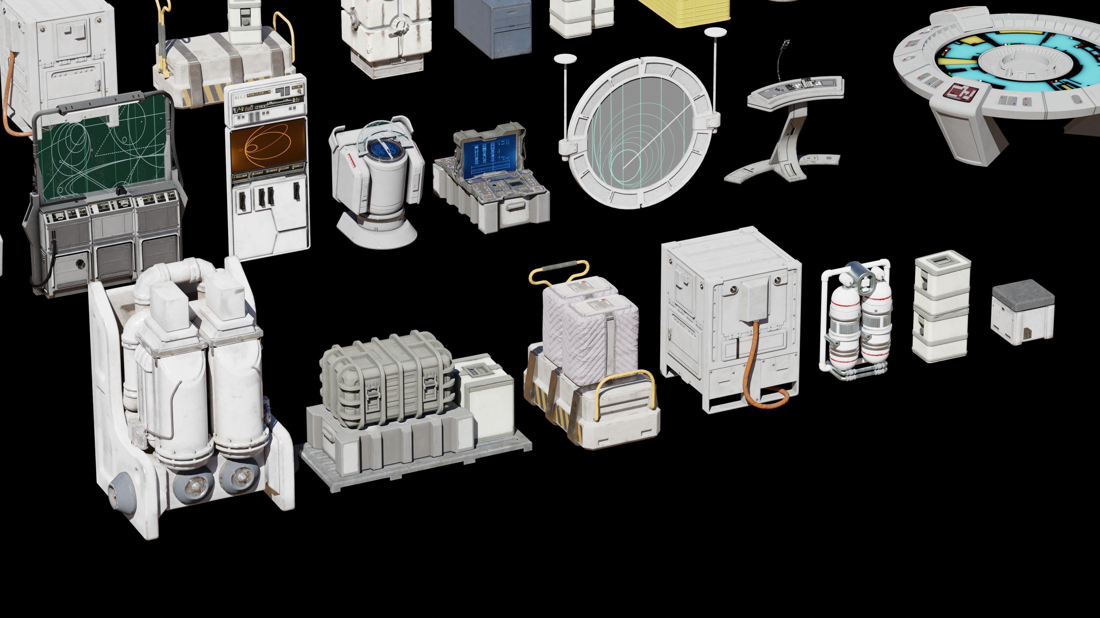 Star Wars Galactic Republic Kitbash Low-poly 3D model_1