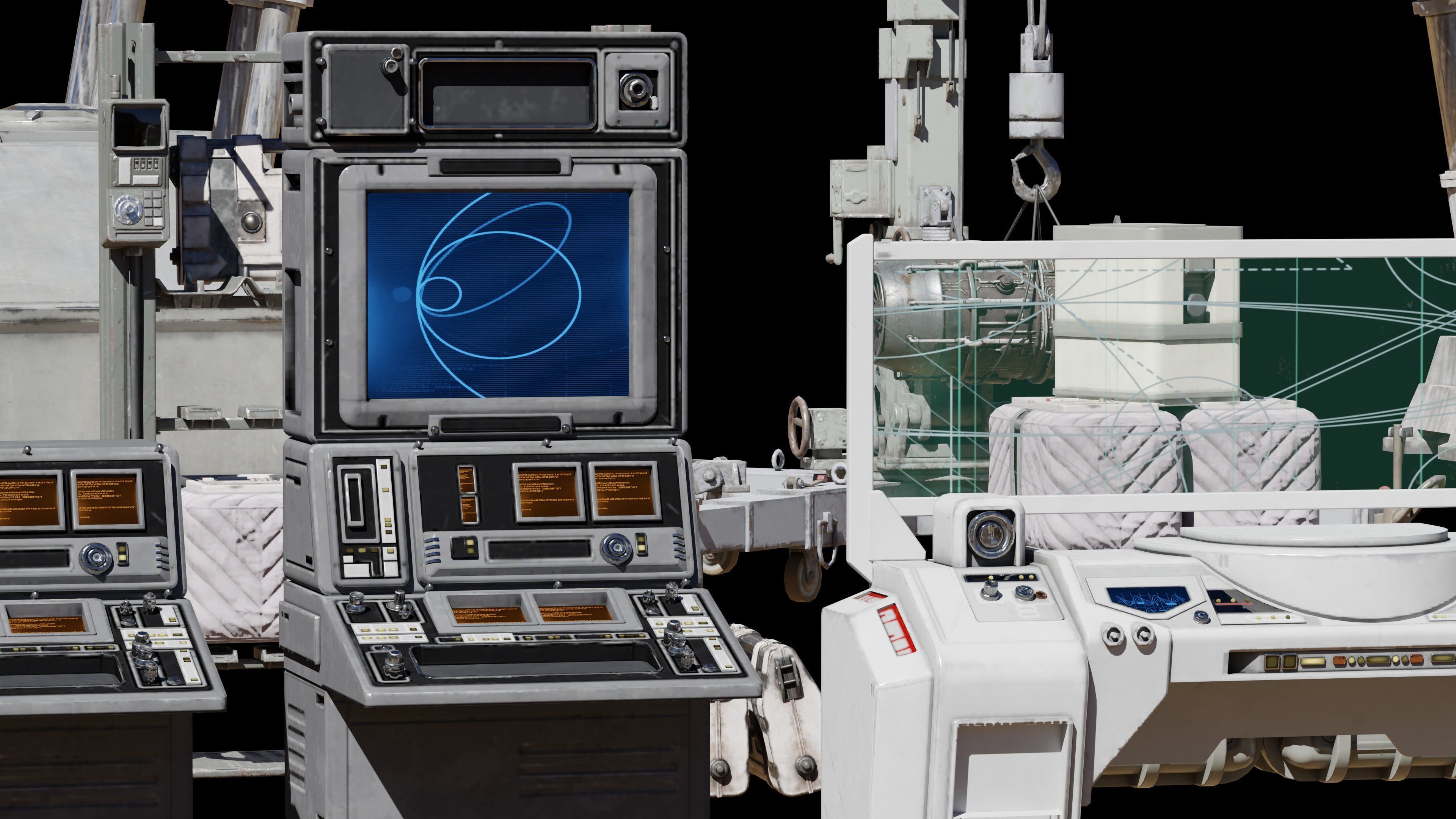 Star Wars Galactic Republic Kitbash Low-poly 3D model_9