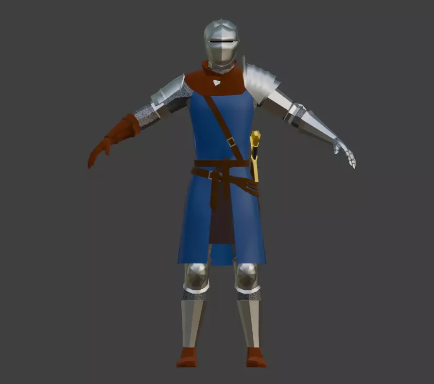 Oscar of Astora low poly Free 3D model_0