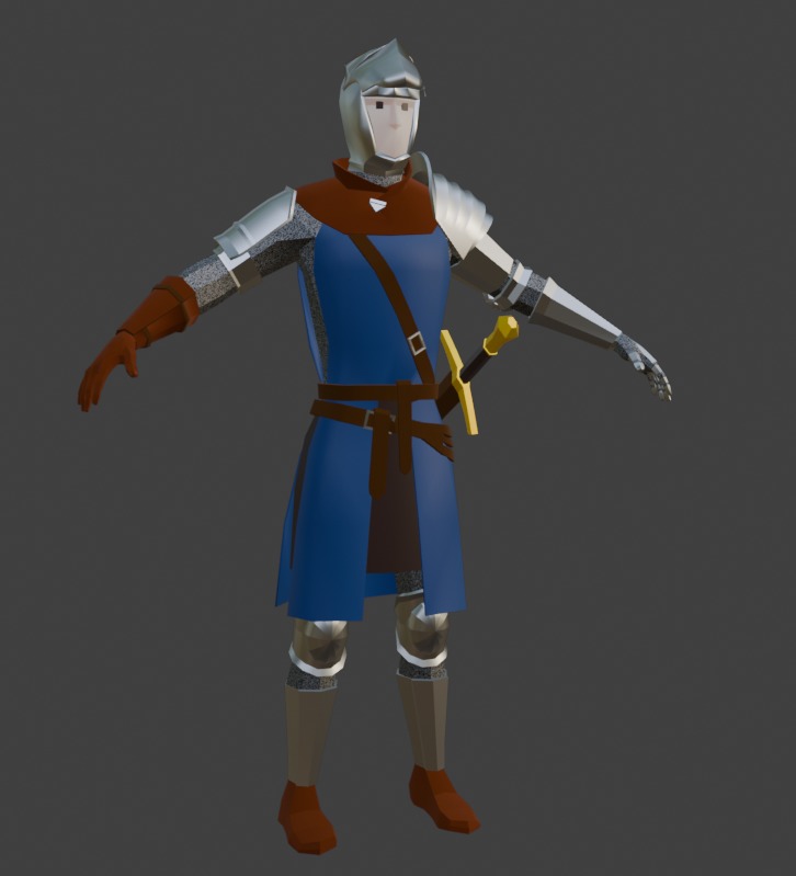 Oscar of Astora low poly Free 3D model_2