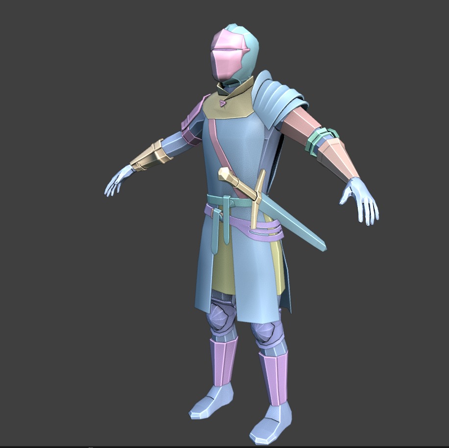 Oscar of Astora low poly Free 3D model_5