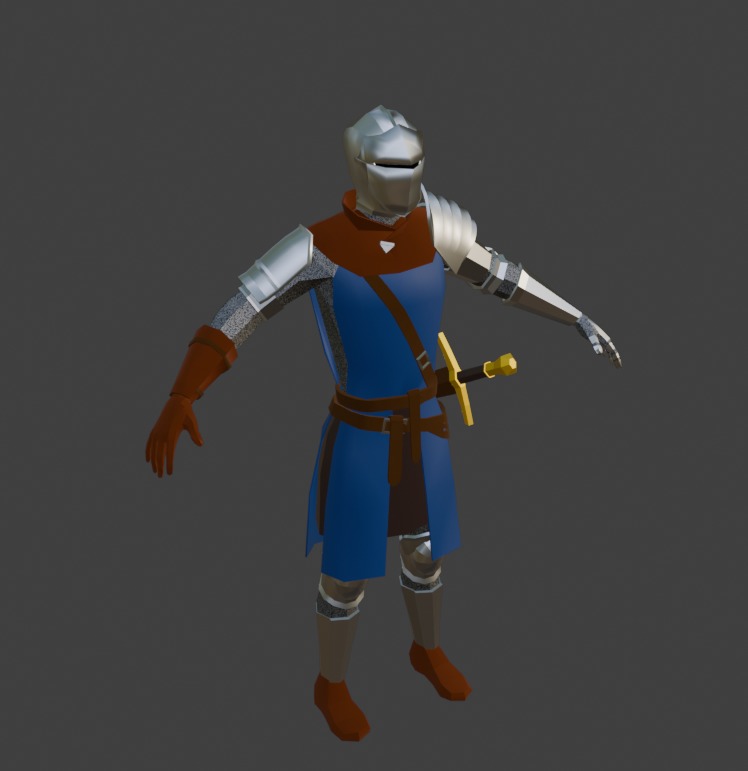 Oscar of Astora low poly Free 3D model_1