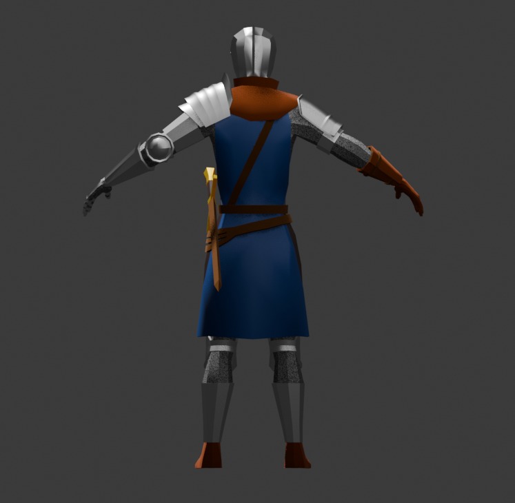 Oscar of Astora low poly Free 3D model_4