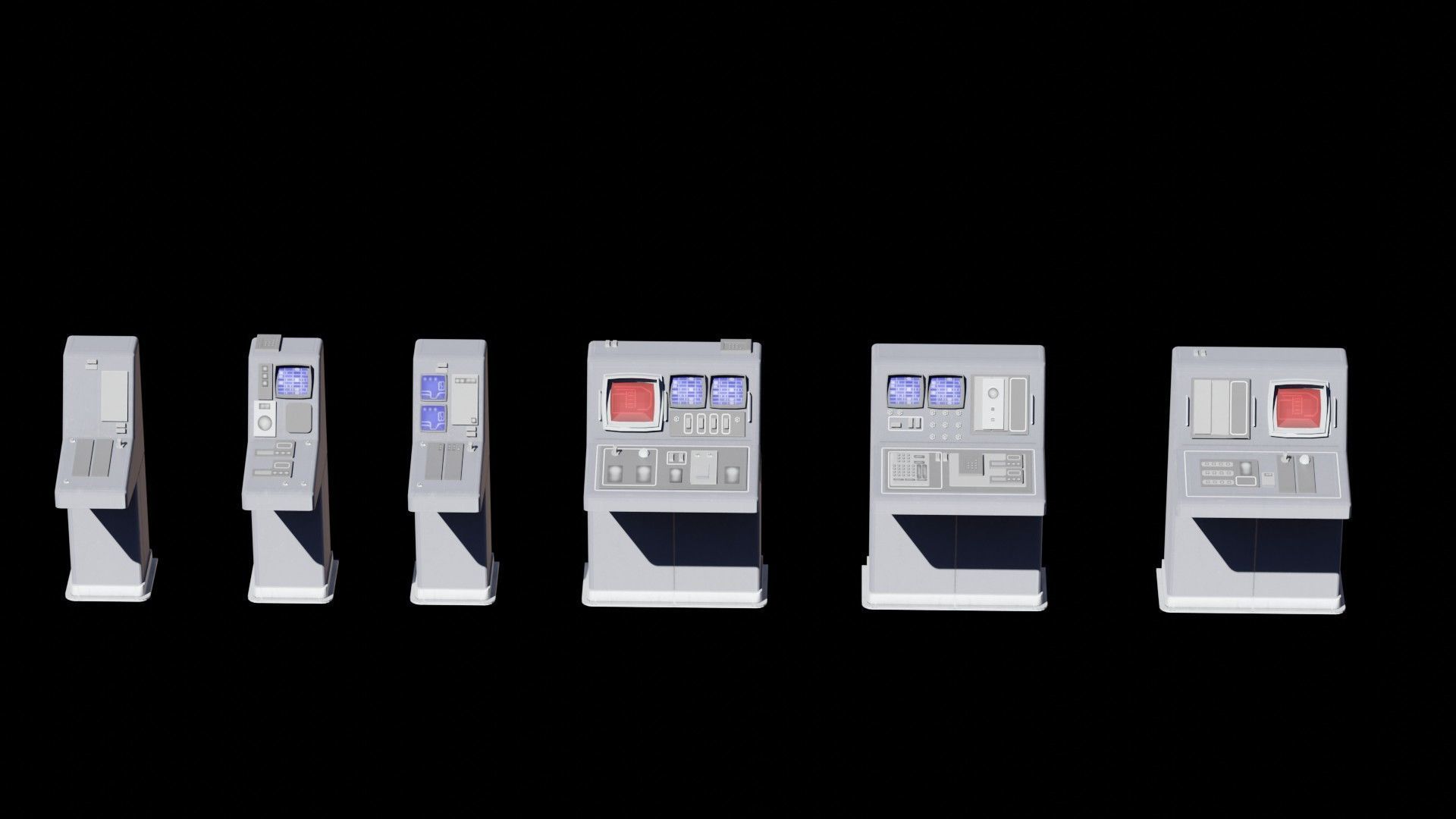 Star Wars Galactic Empire Kitbash Low-poly 3D model_14