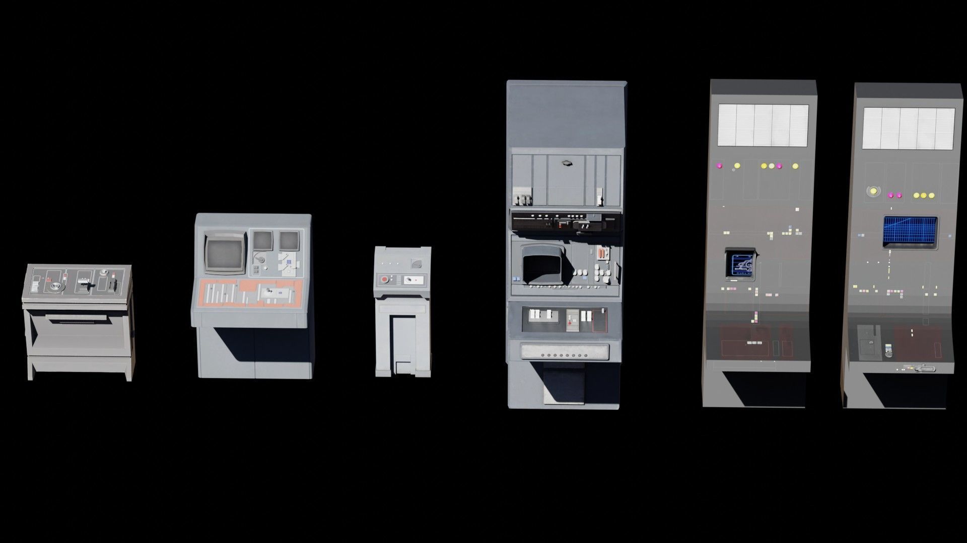 Star Wars Galactic Empire Kitbash Low-poly 3D model_2