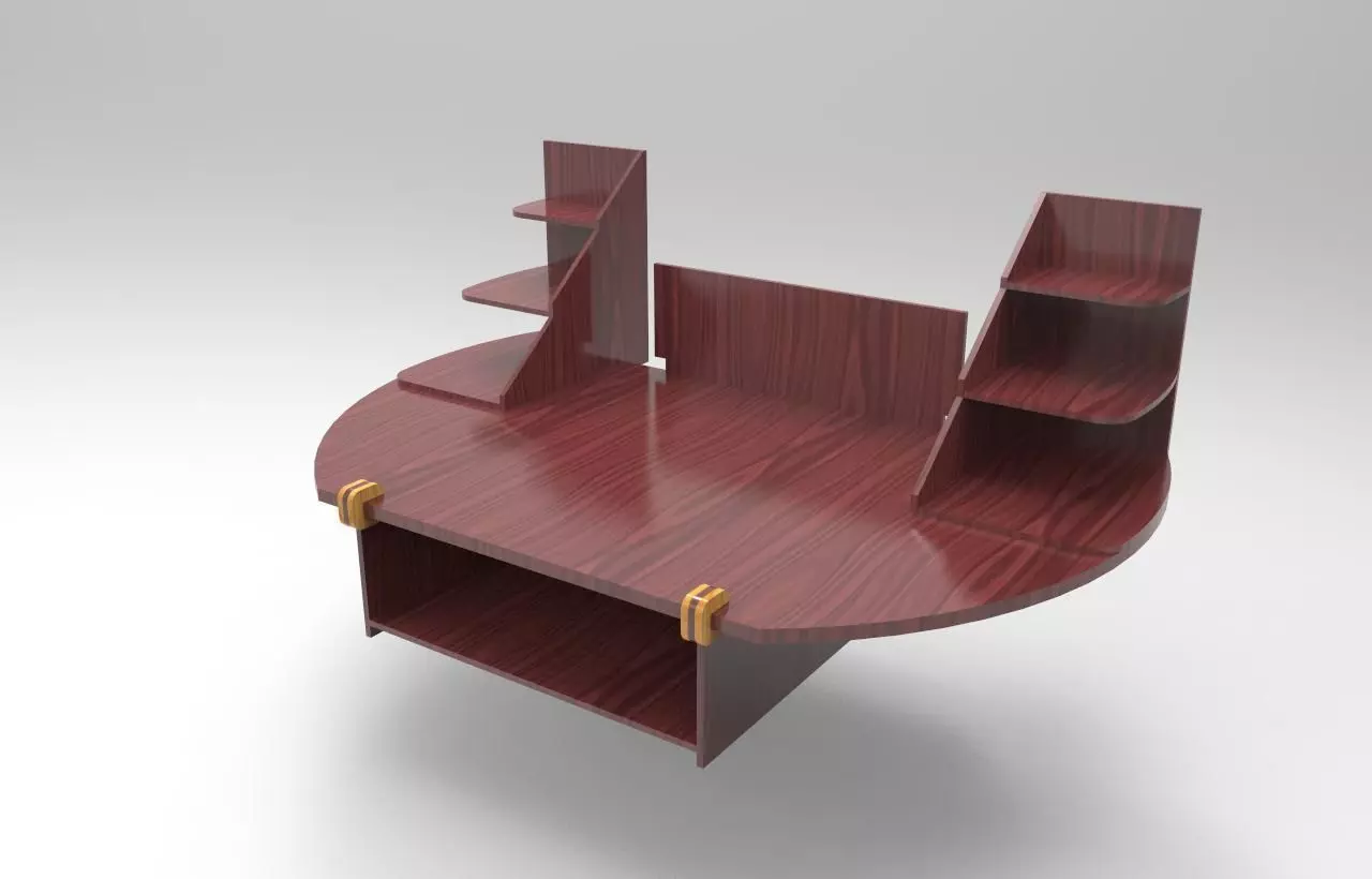 Wall-Mounted Plywood Organizer 3D print model