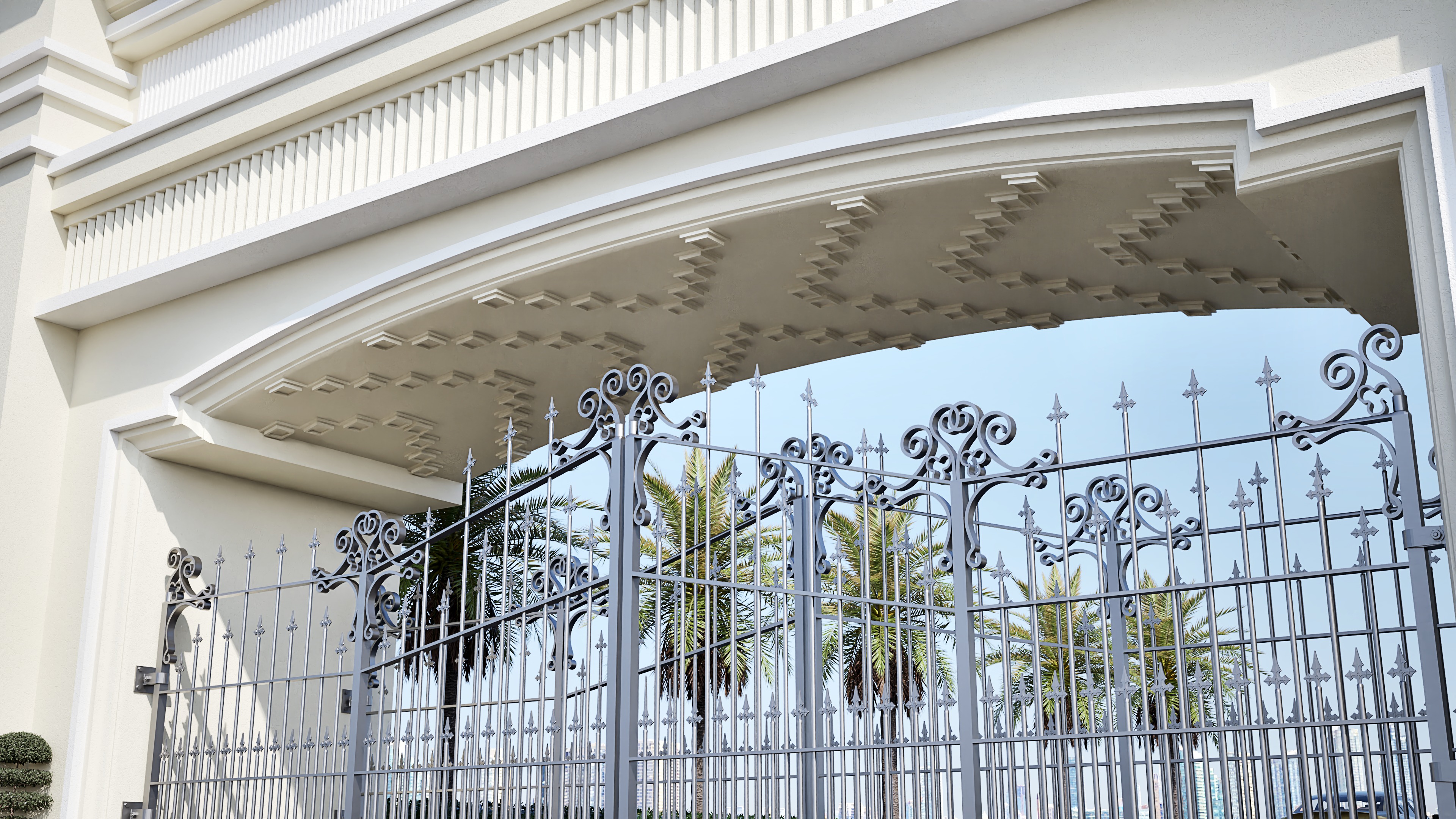 Entrence gate  3D model_5