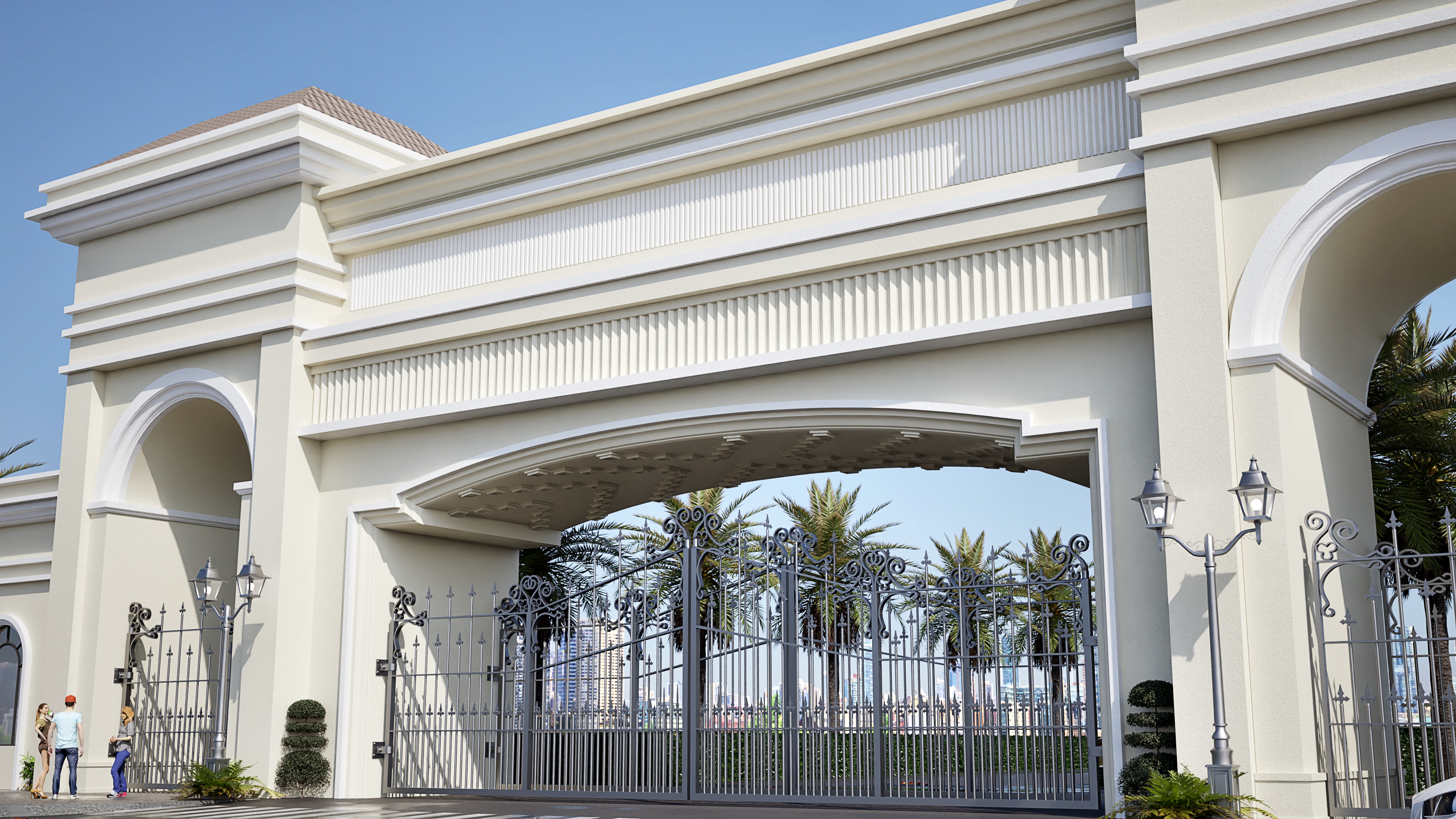 Entrence gate  3D model_4