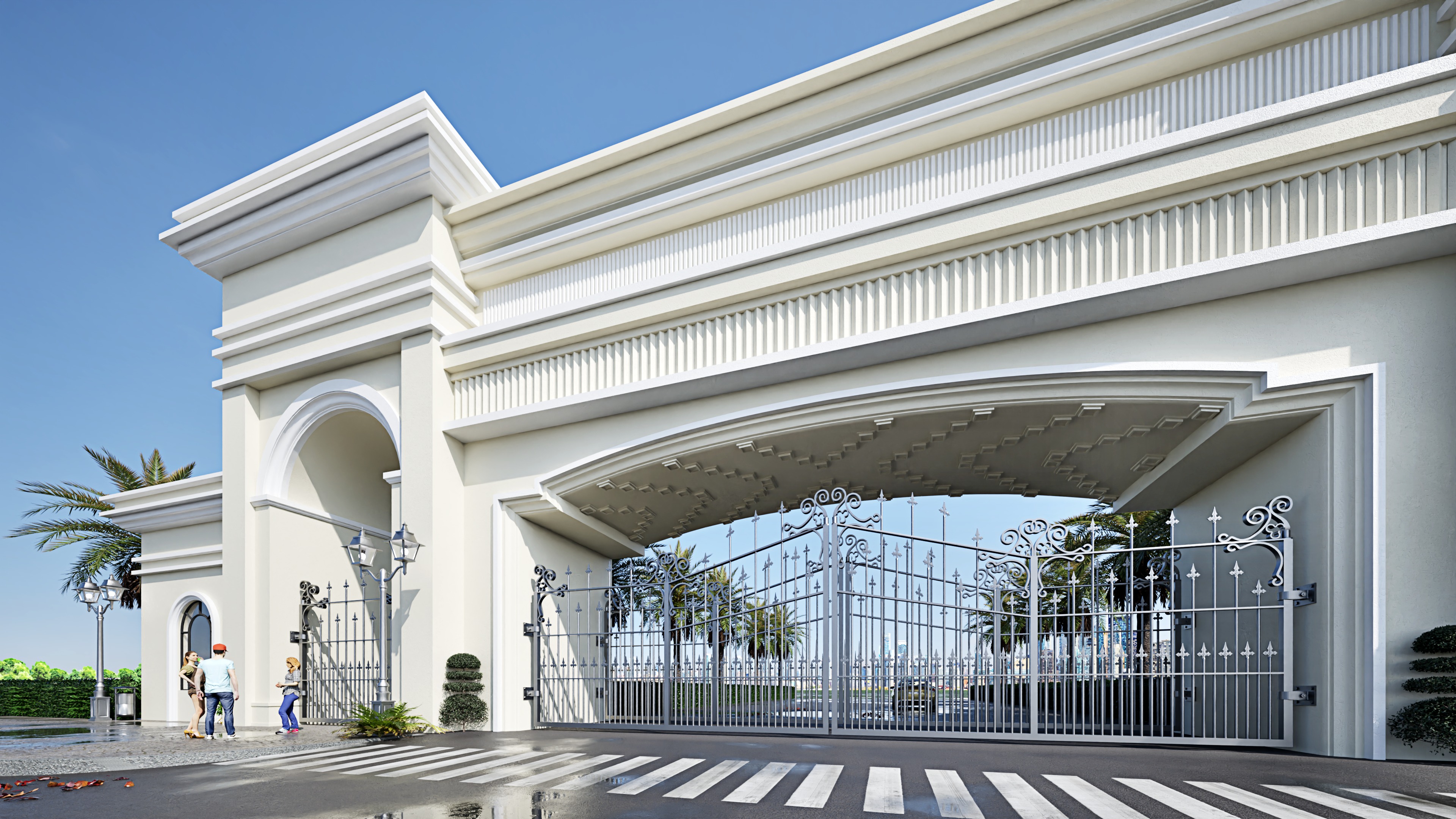 Entrence gate  3D model_2