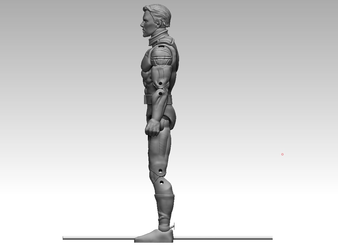 Flash Gordon - ARTICULATED POSEABLE ACTION FIGURE 120mm 3D print model_3