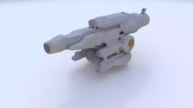 Antimatter Beam Cannon 3D model