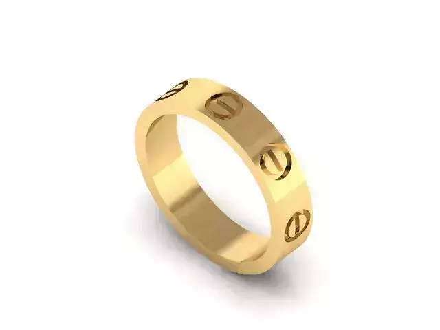cartier love ring Free 3D print model