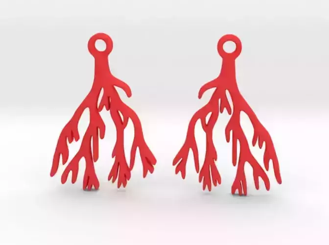 Coral Earrings