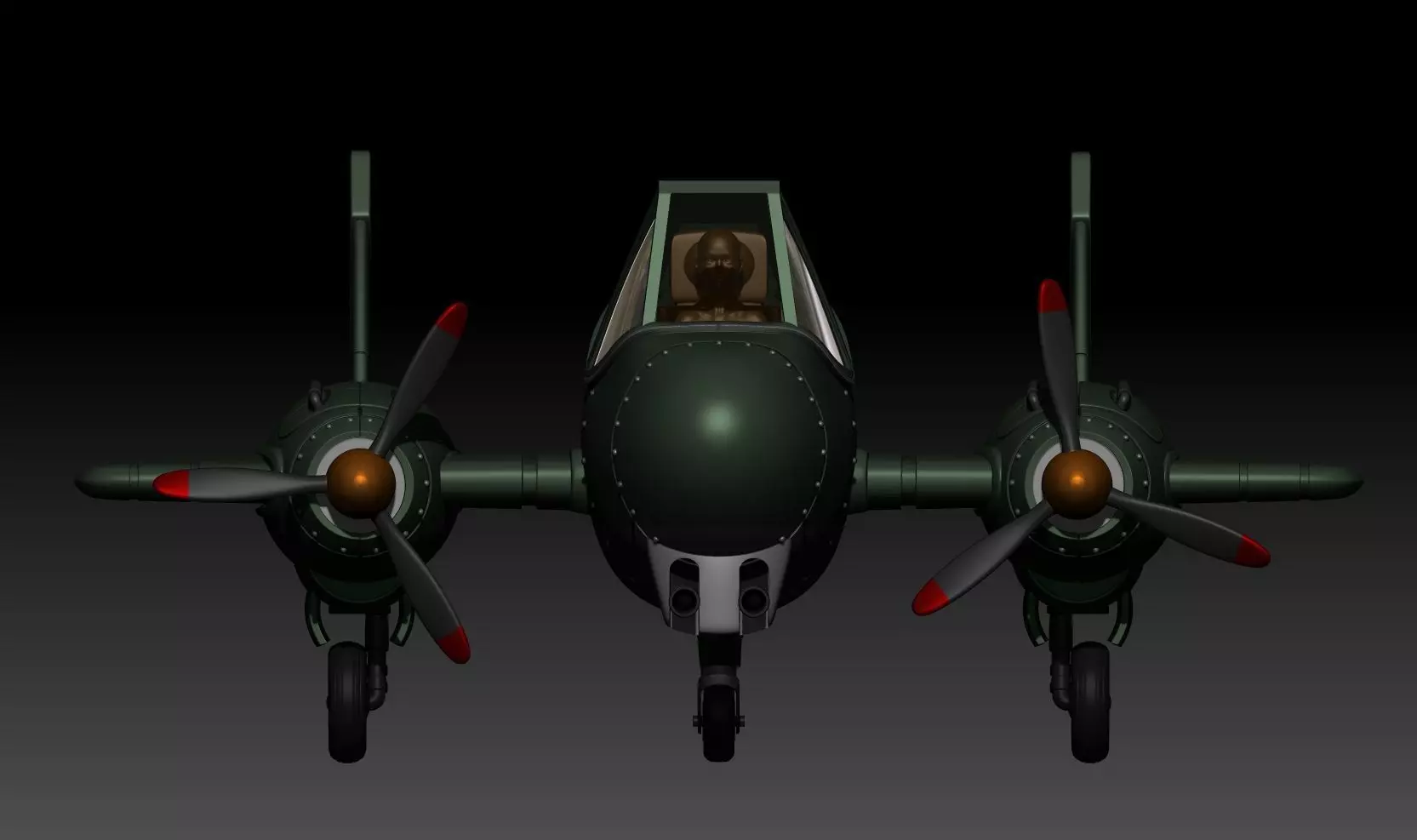 fan-art Bulma Romantic Fighter Plane Dragon Ball Model kit 3D print model_0