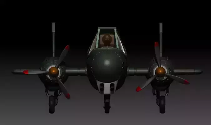 fan-art Bulma Romantic Fighter Plane Dragon Ball Model kit 3D print model