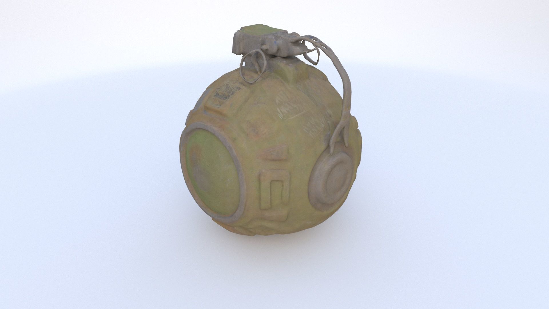 Explosive Nanite Grenade 3D model_3