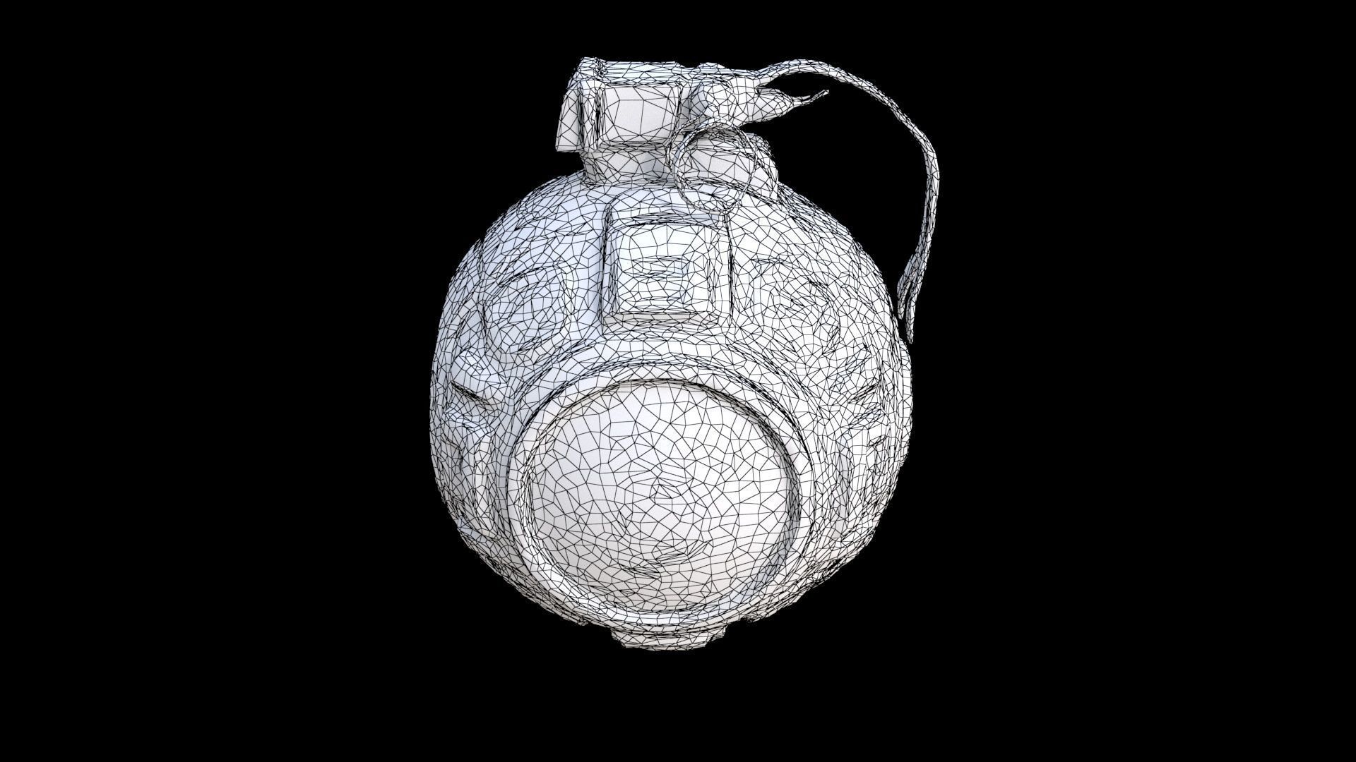 Explosive Nanite Grenade 3D model_7
