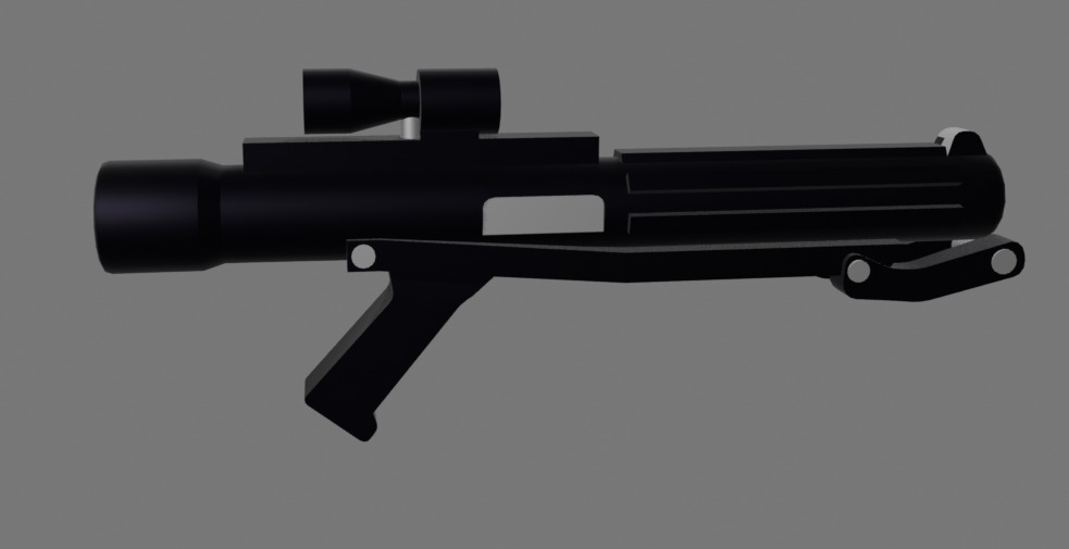 StormTrooper Low Poly Free 3D model_4