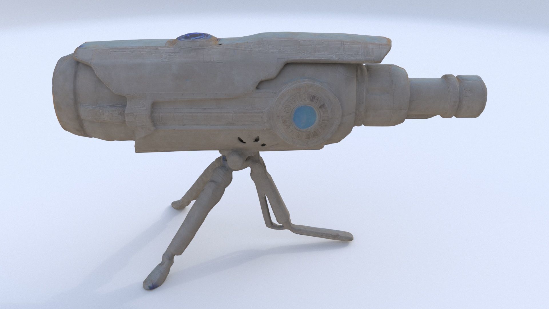 Particle Cannon 3D model_1
