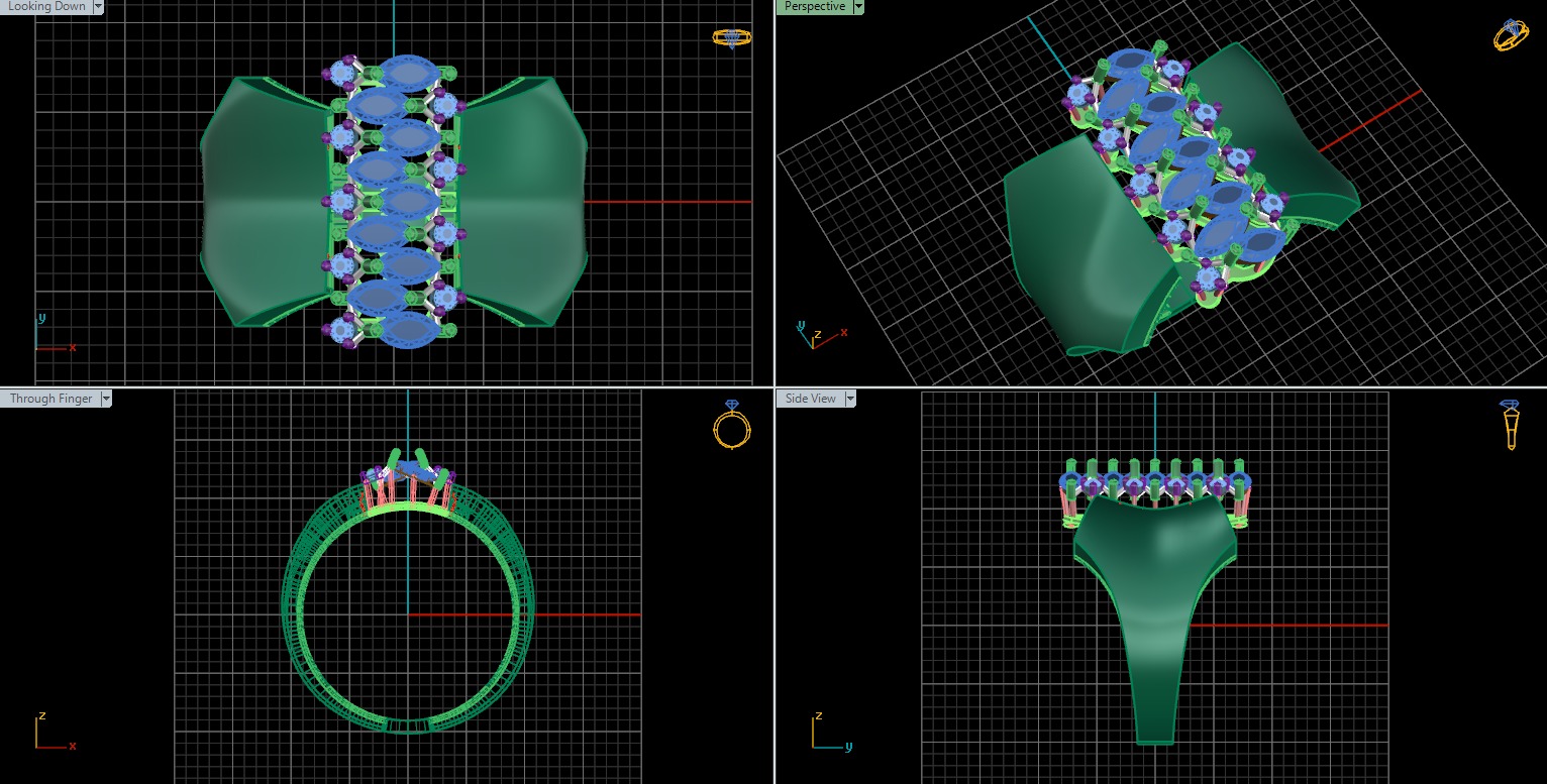 jewelry ring 206 3D print model_5