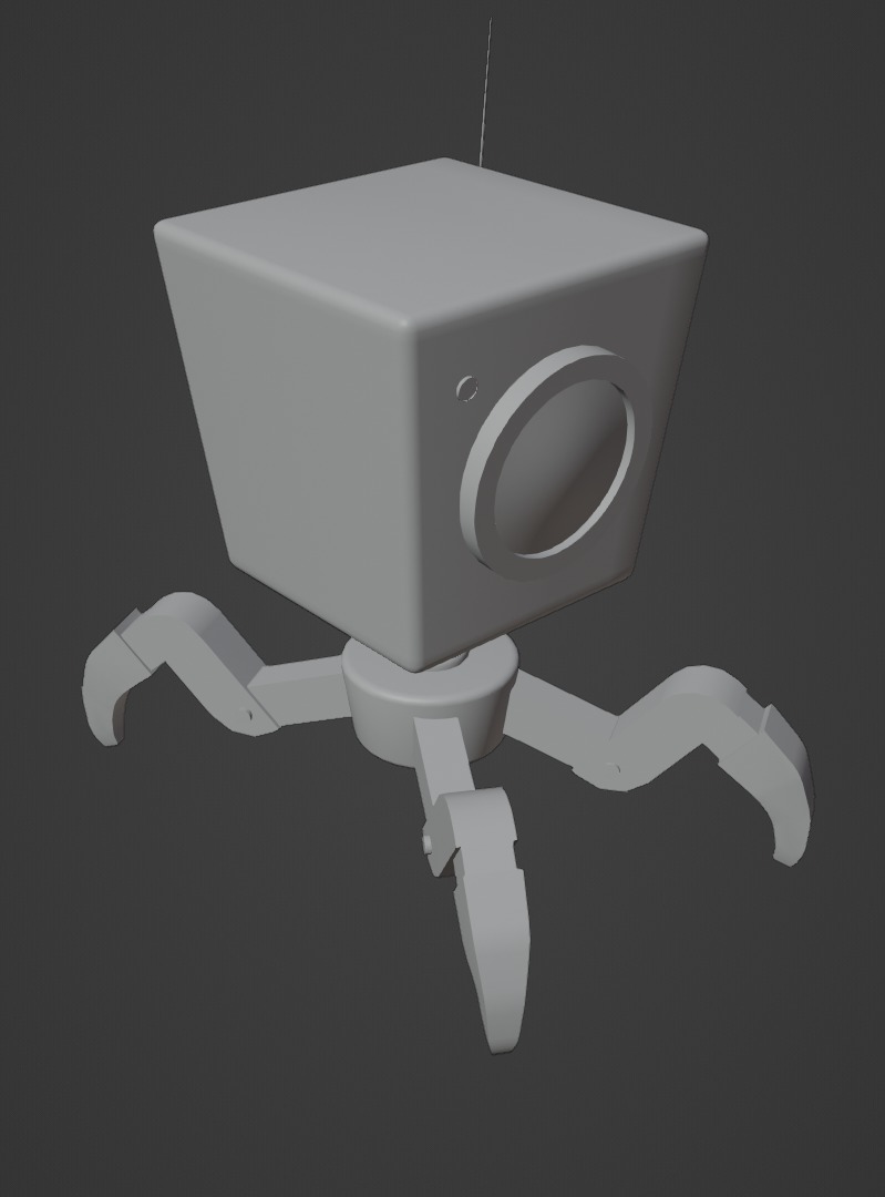 Futuristic 3D Robot Model - Game Ready Low-poly 3D model_2