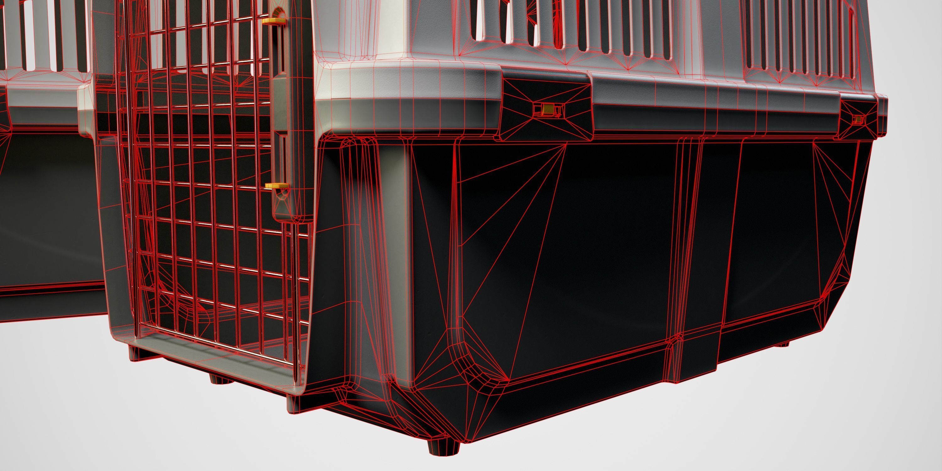 Plastic Pet Carrier PBR Low-poly 3D model_11