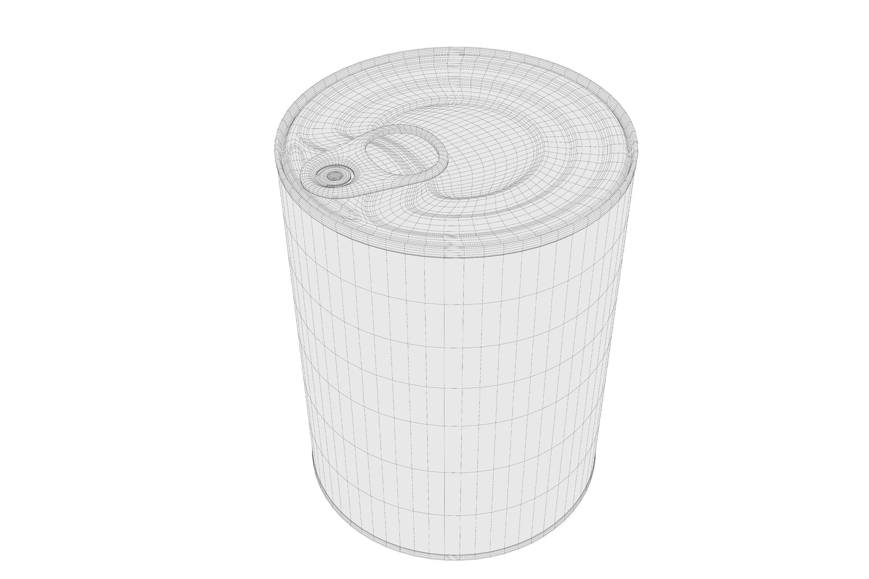 Old Canned Food 03 3D model_7