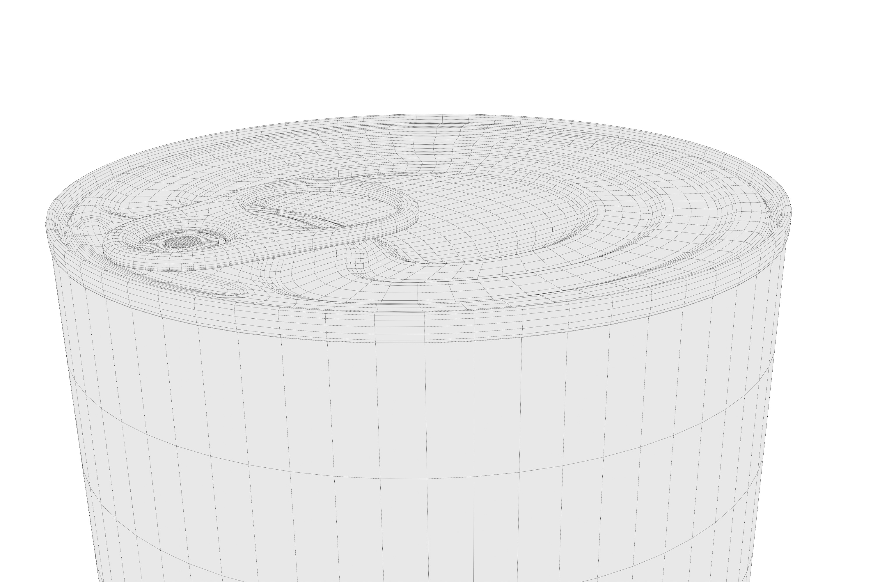 Old Canned Food 03 3D model_9