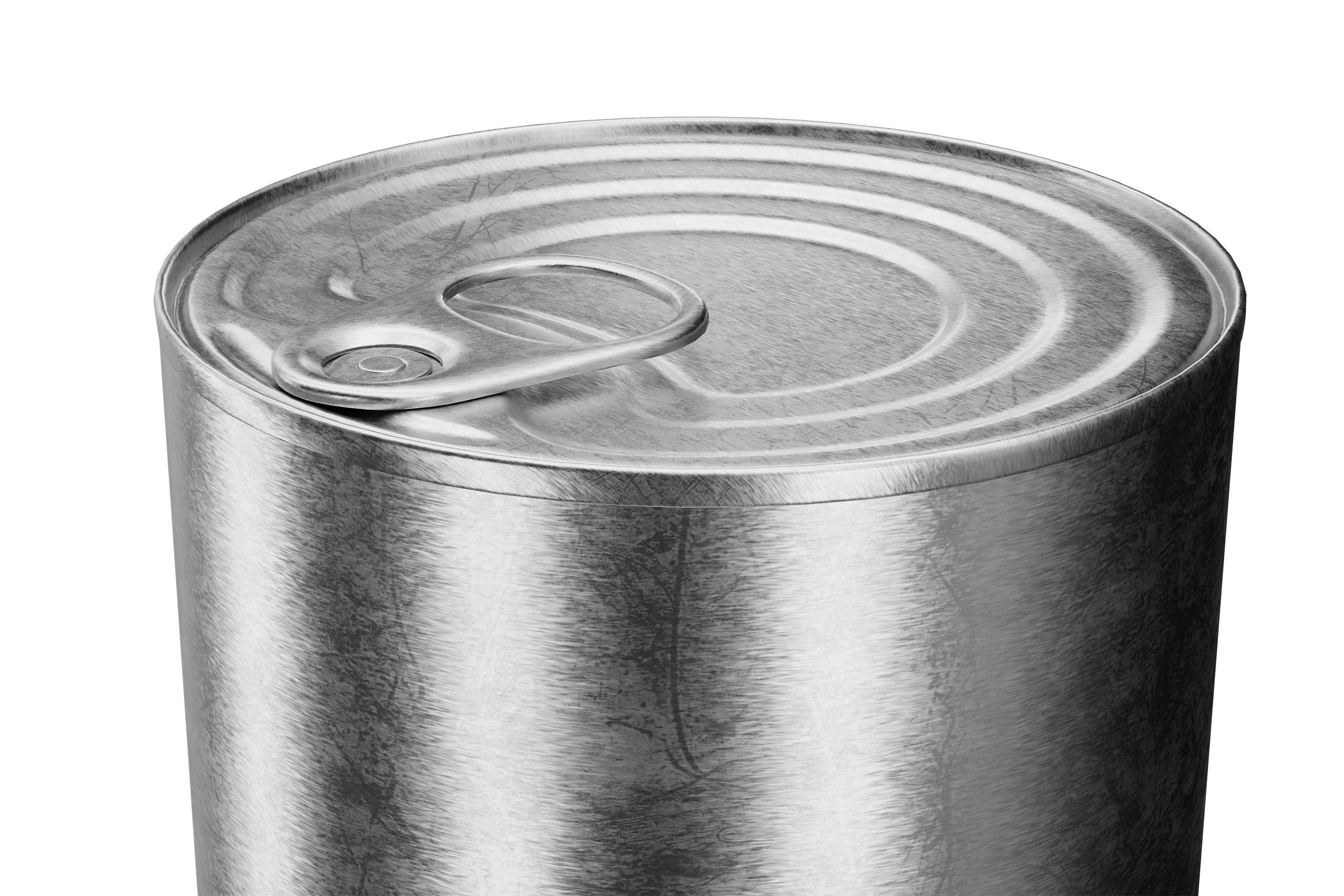 Old Canned Food 03 3D model_2