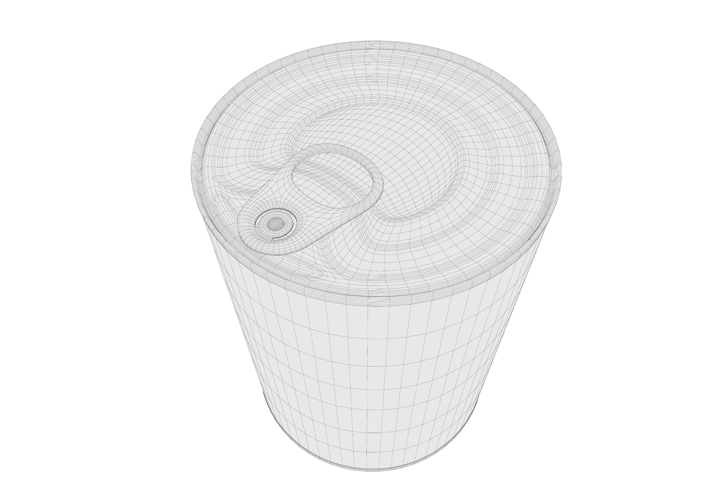 Old Canned Food 03 3D model_10