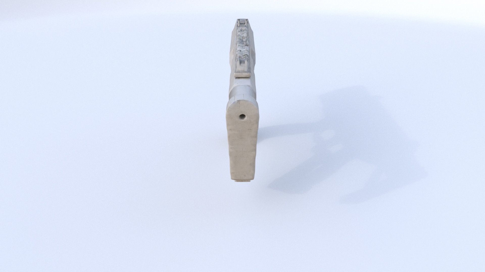 Railgun Pistol 3D model_4