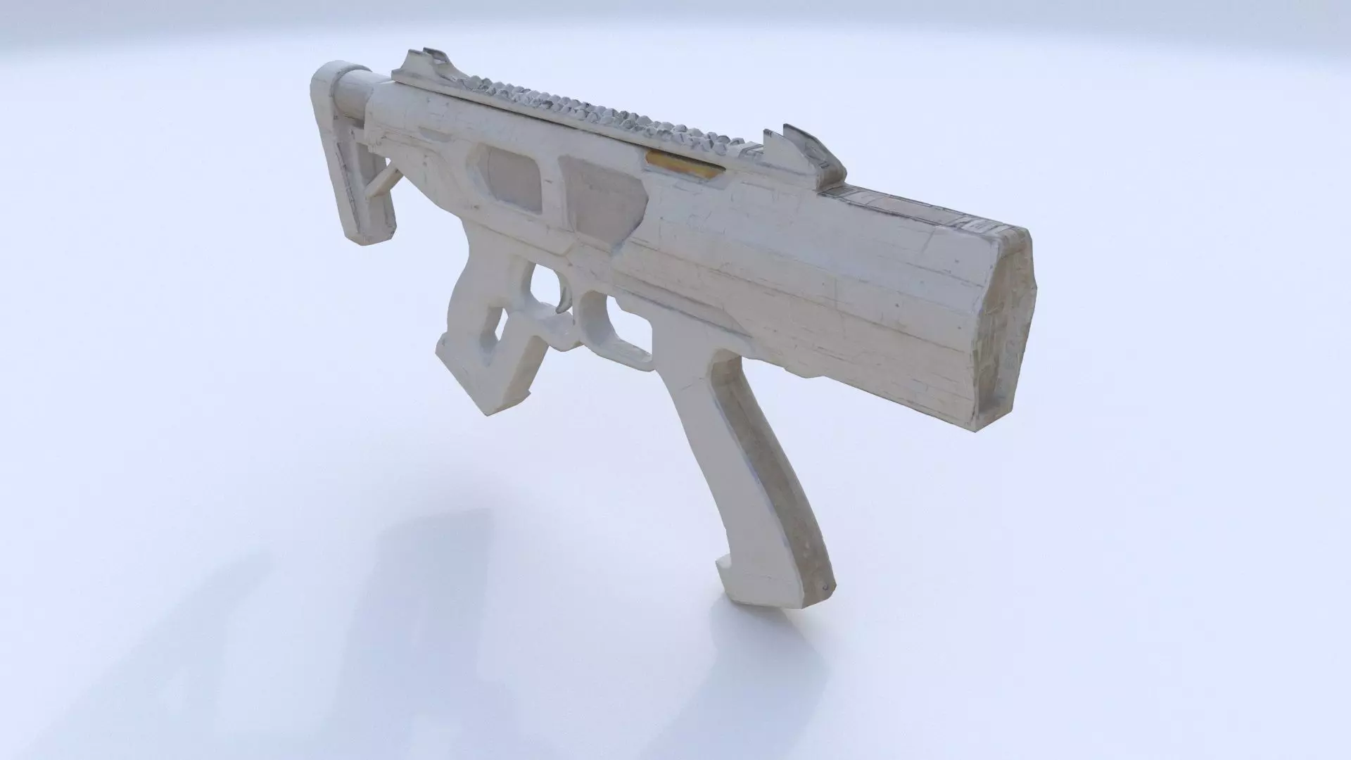 Railgun Pistol 3D model_0