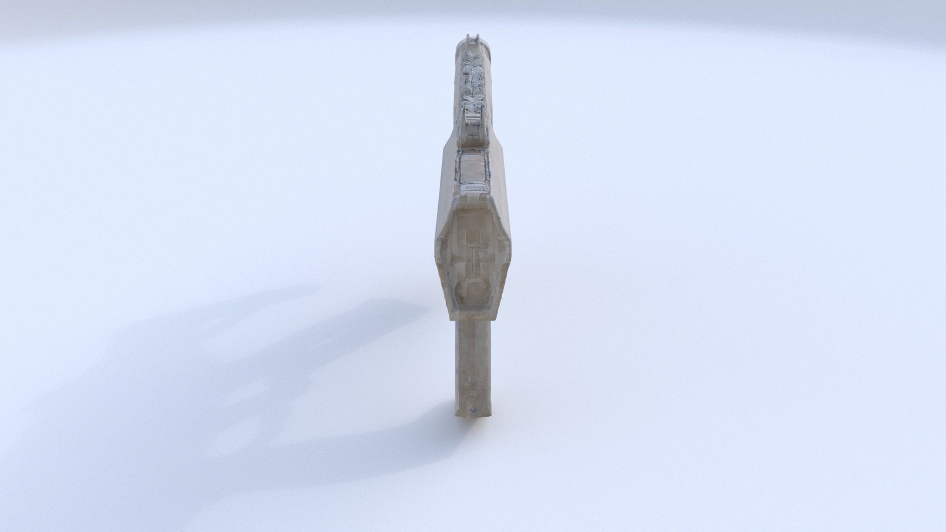 Railgun Pistol 3D model_1