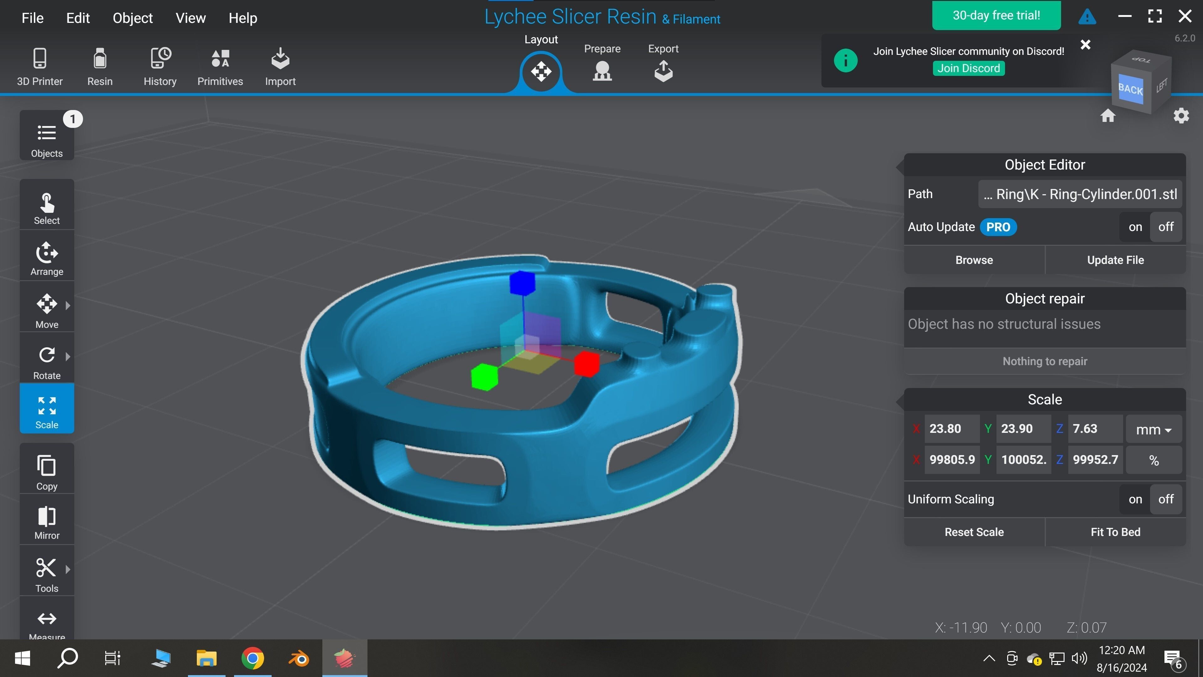 ring k 3D print model_3