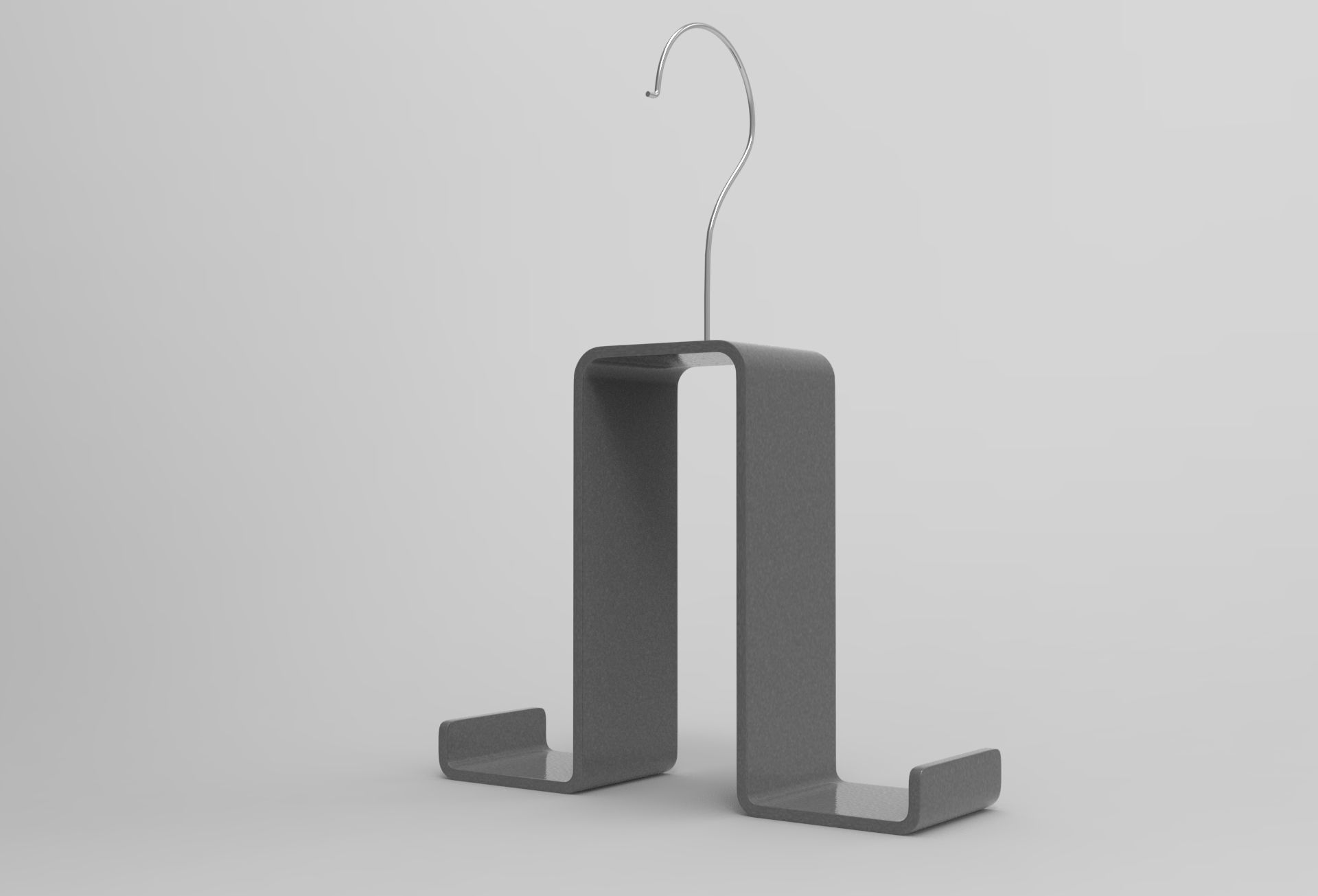 Aje Coat Hanger Low-poly 3D model_1