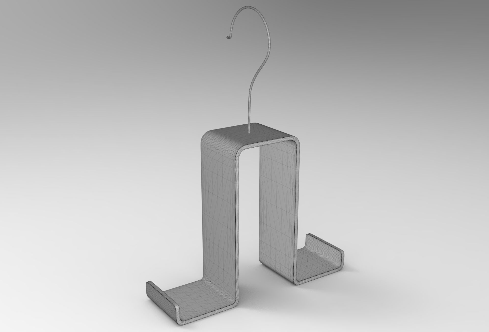 Aje Coat Hanger Low-poly 3D model_5
