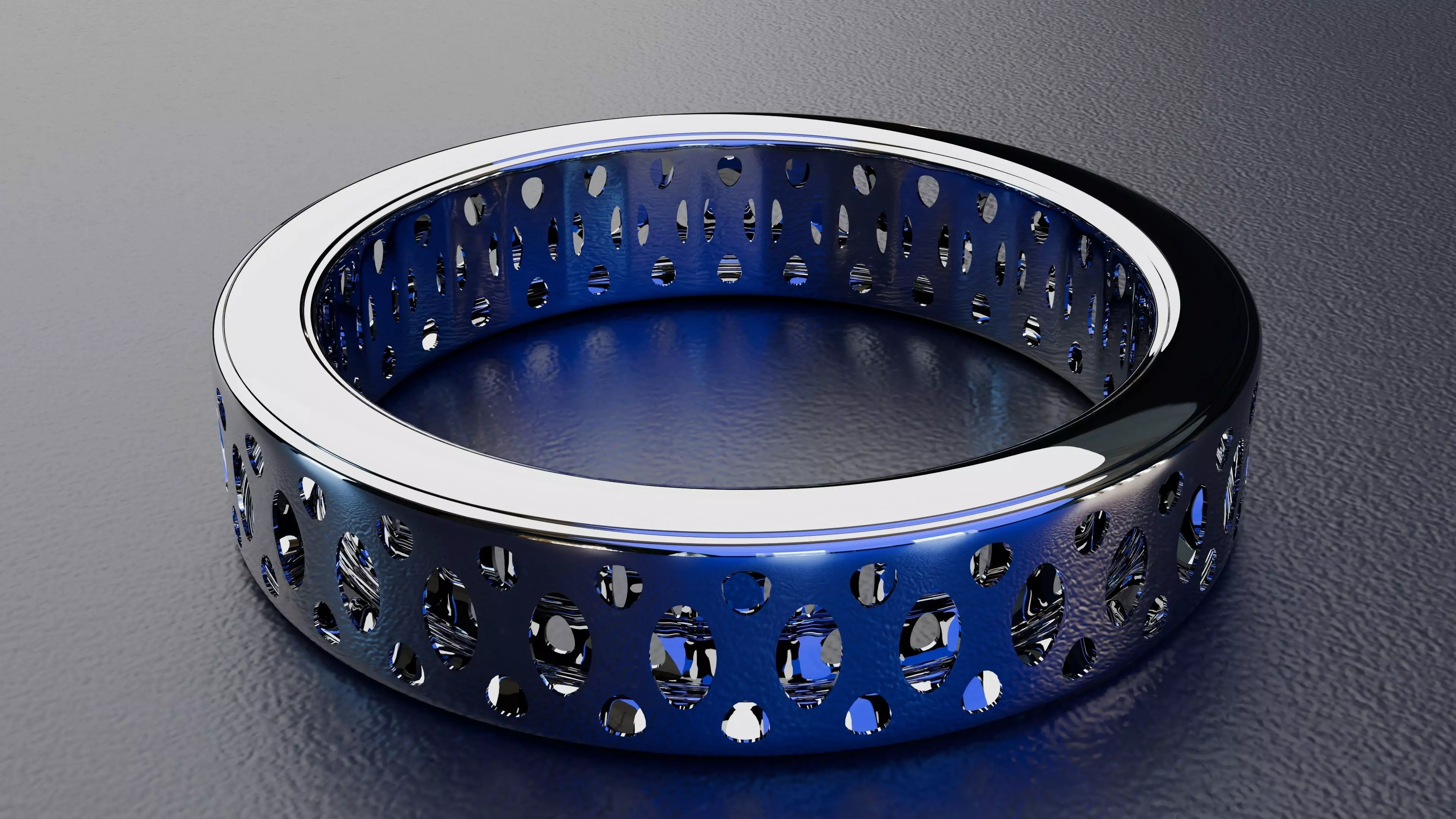 element ring 3D print model_0