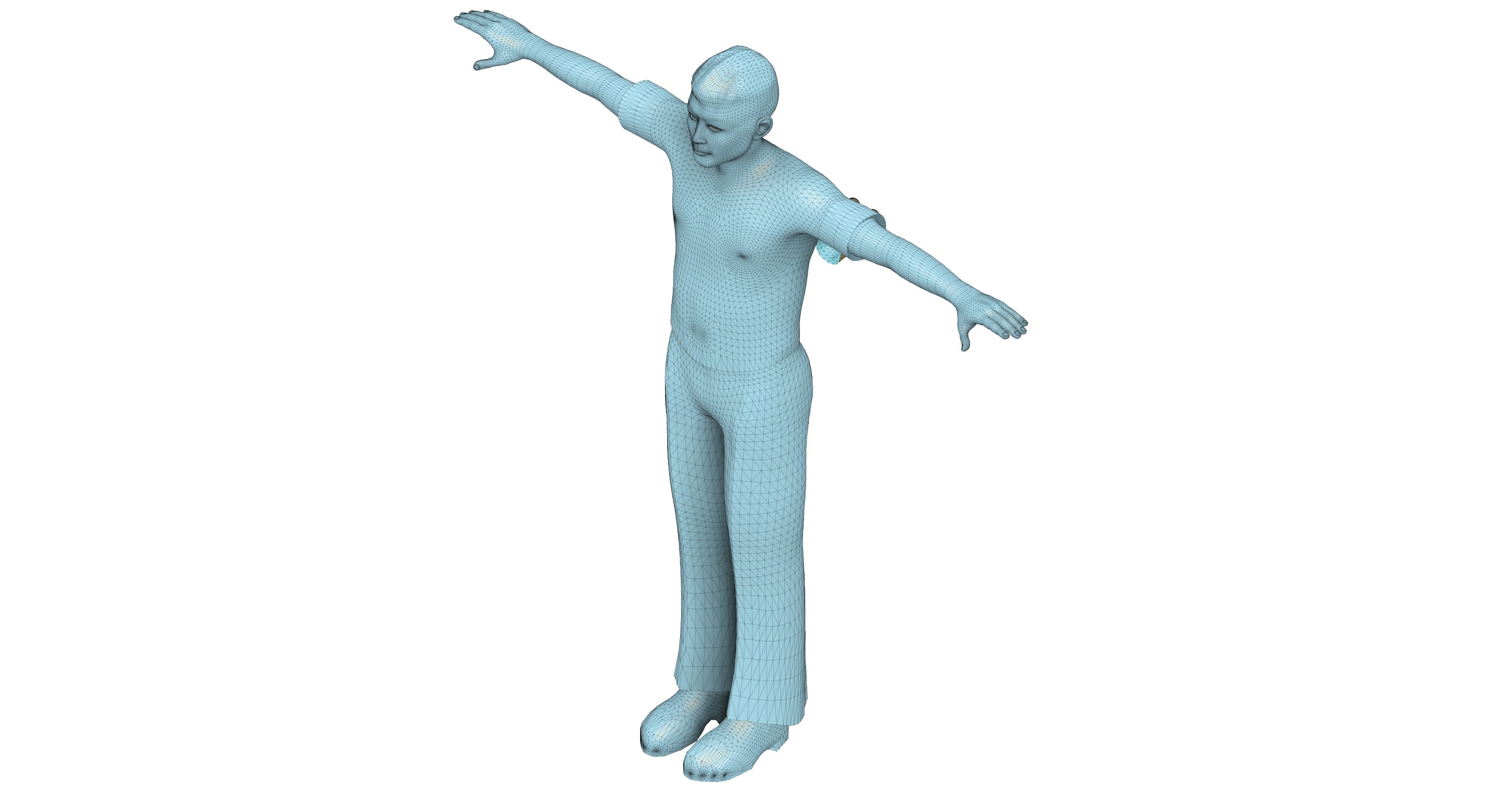 Playable Character Low-poly 3D model_3