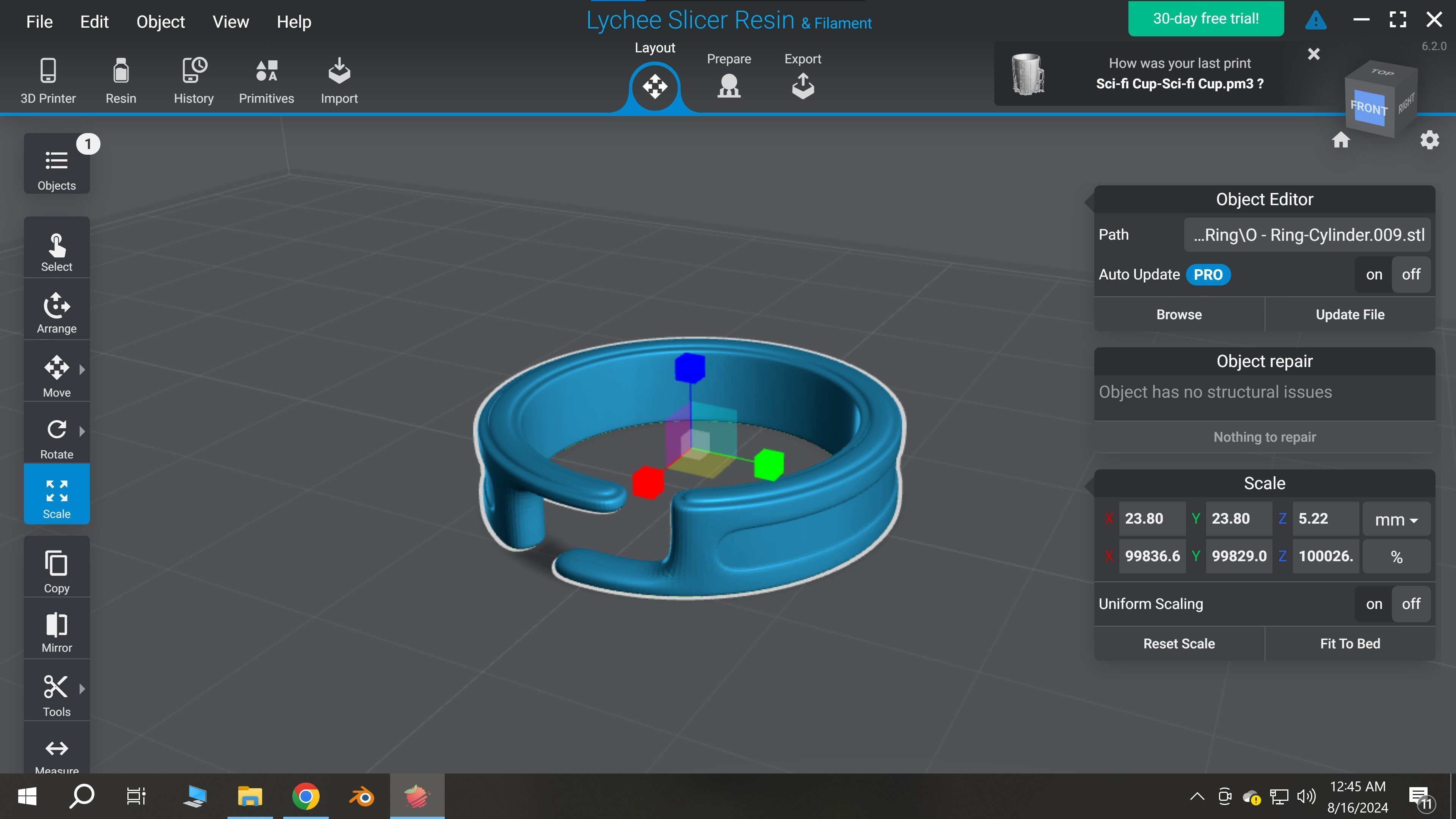 RING O 3D print model_3