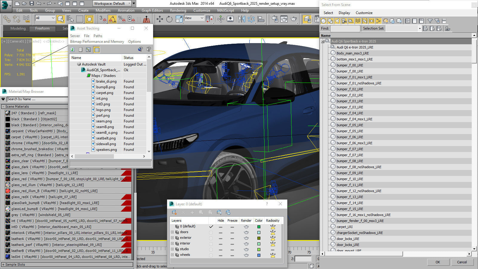 Audi Q6 Sportback  e-tron 2025 3D model_41