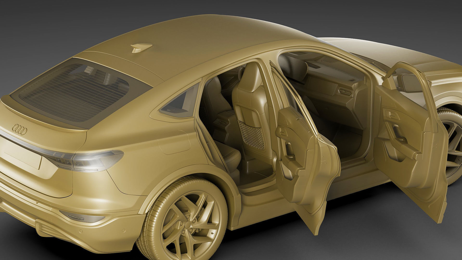 Audi Q6 Sportback  e-tron 2025 3D model_35