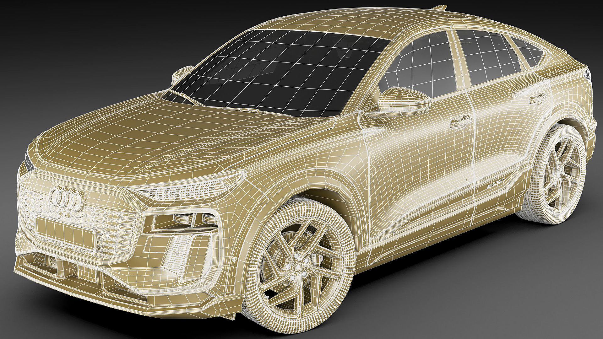 Audi Q6 Sportback  e-tron 2025 3D model_36