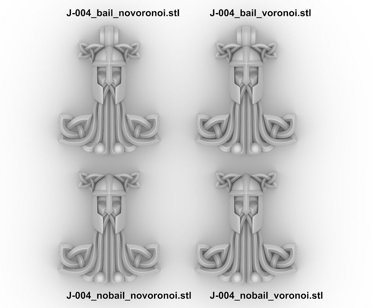 Call of Valhalla Mjolnir pendant - STL 3D model for 3d printing 3D print model_6