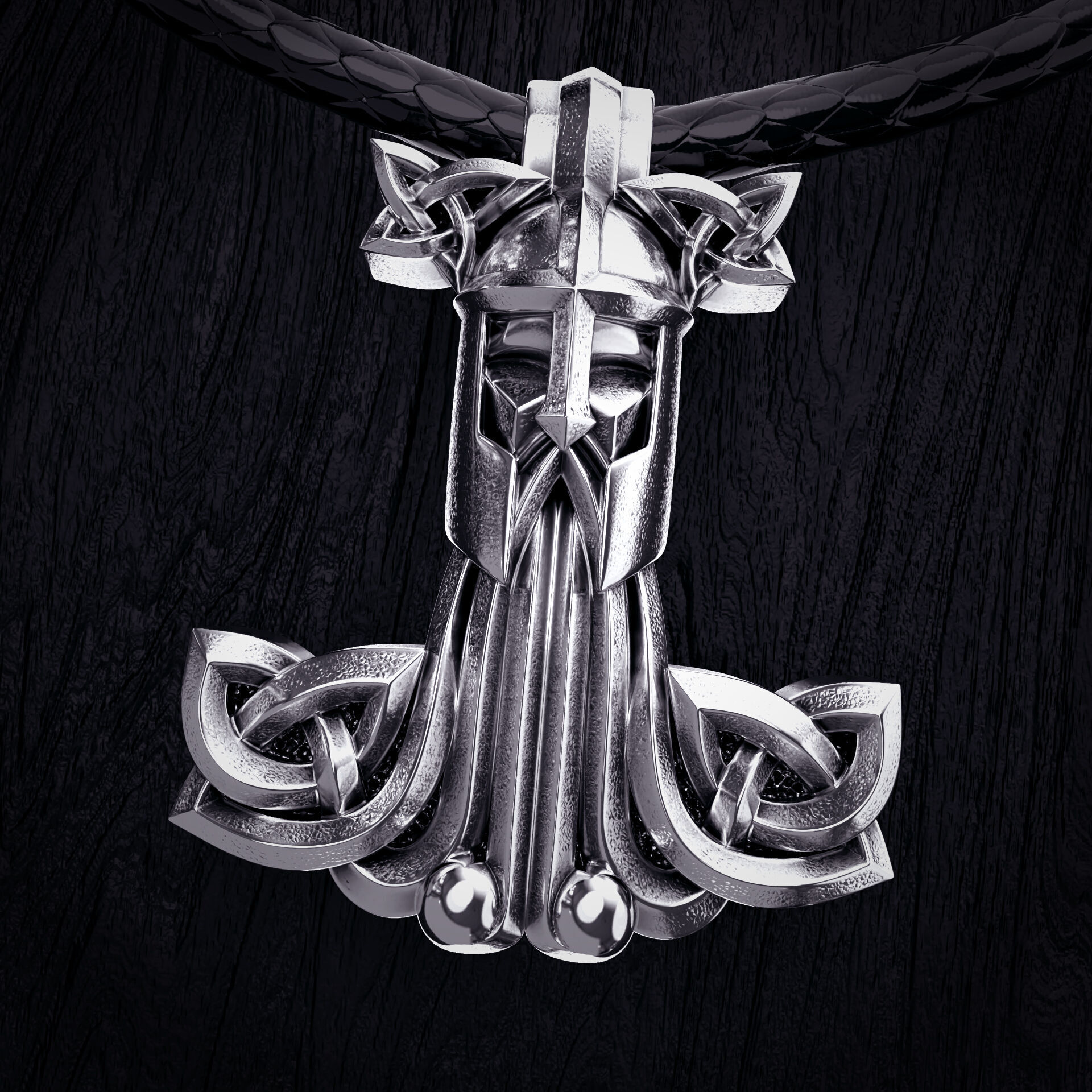 Call of Valhalla Mjolnir pendant - STL 3D model for 3d printing 3D print model_1