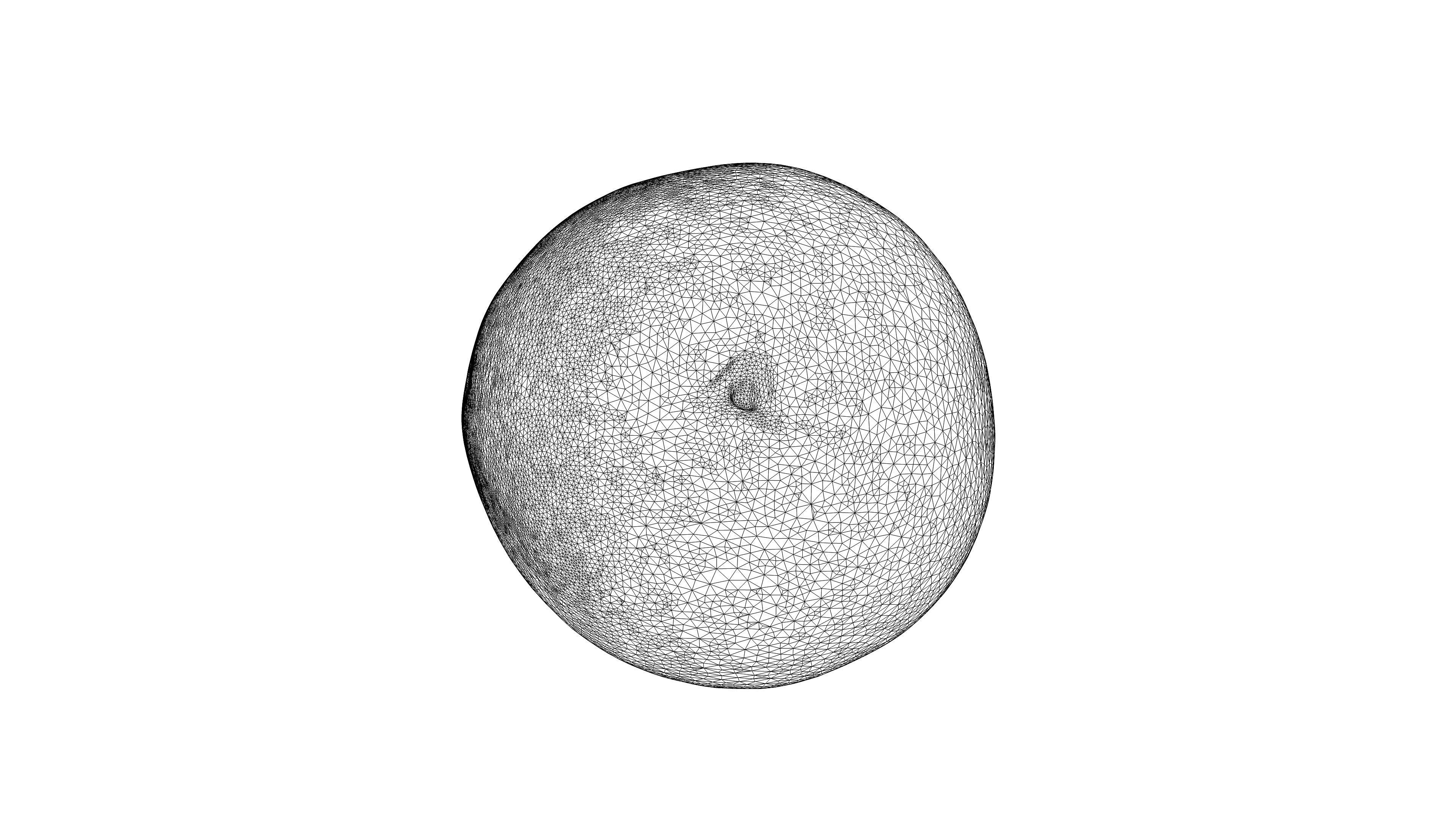 Photorealistic 3D scan of half an orange Low-poly 3D model_20