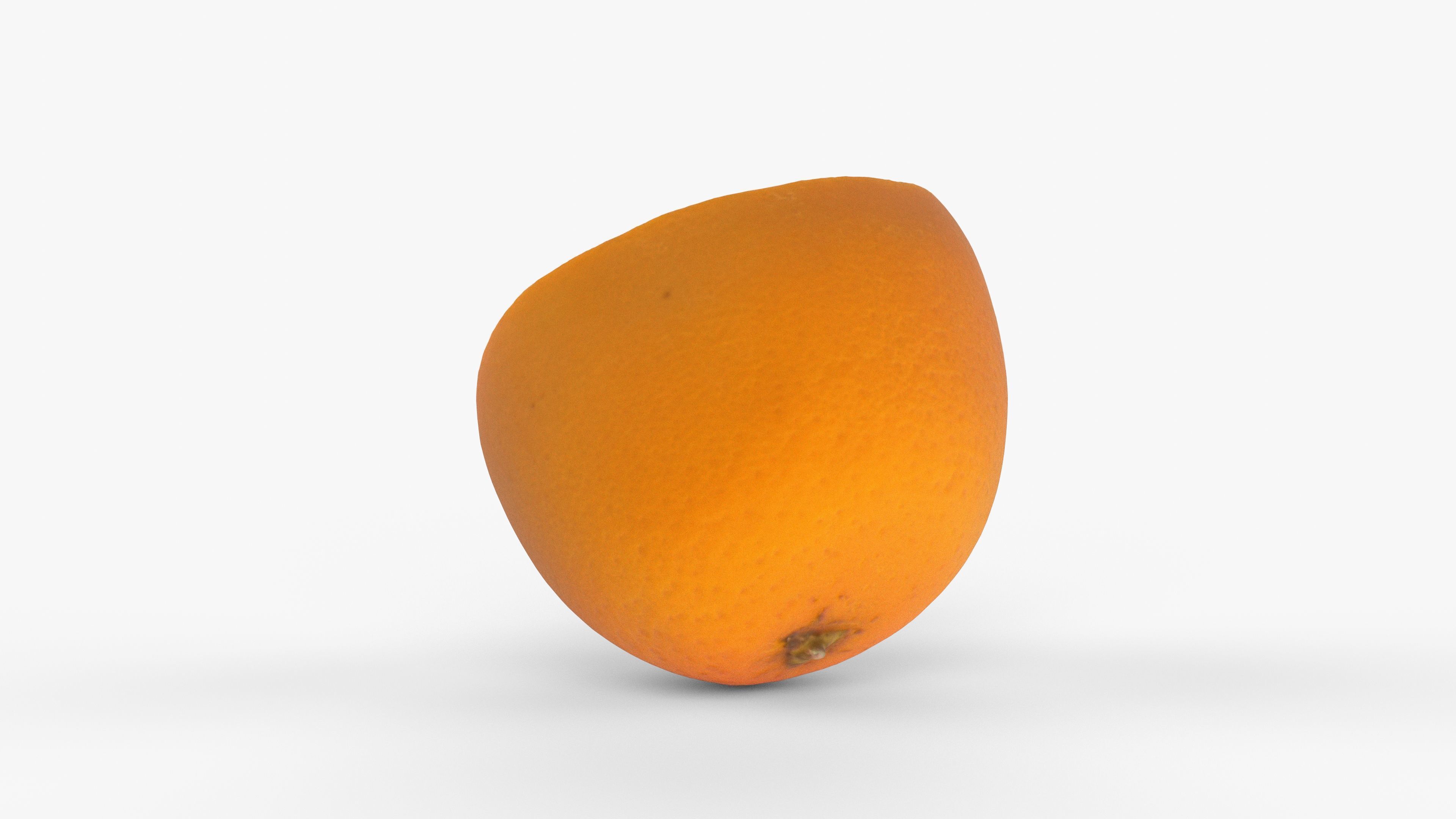 Photorealistic 3D scan of half an orange Low-poly 3D model_13